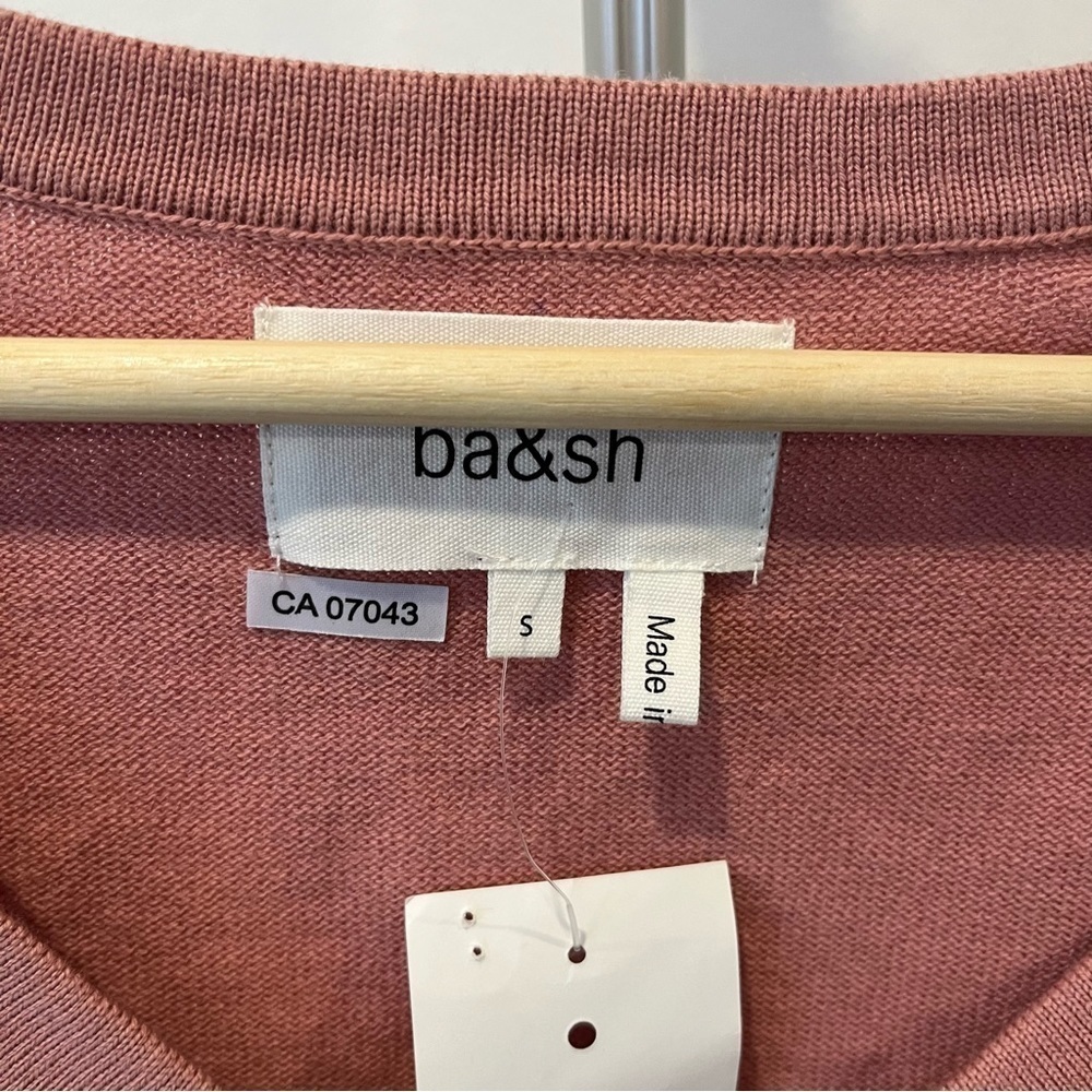 NWT ba&sh Mathis Jumper In Pink - Picture 4 of 8